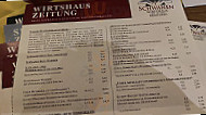 Schwanenbräu Bernhausen menu
