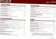 Duc D'alben menu