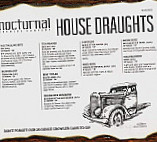 Nocturnal Brewing Company menu