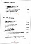 Le Trianon d'Alesia menu