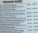 Domino's Pizza menu