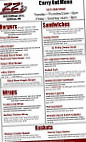 Zz's Sports Grill menu