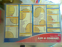 Aspi & Company menu