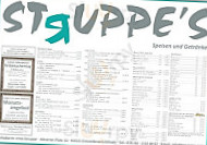 Struppe's menu