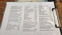 The Pace Cafe menu