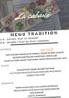 La Cabane menu