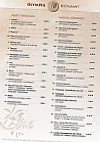 Restaurant Olympia menu