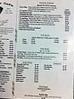 Sting Ray Cafe menu
