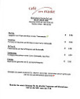 Café Am Markt menu