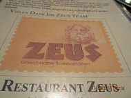 Restaurant Zeus menu