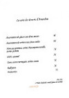 Le Vendangerot menu