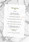 Restaurant M menu
