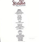 Shiloh's menu