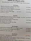 Le Biquin D'or menu