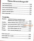 La Sarrasine menu