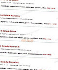Pizza Alouette menu