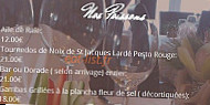 La Vieille Fonderie menu