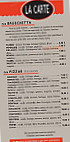 Pizzeria 1ère Avenue menu