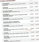 Le Kiosque à Pizzas menu