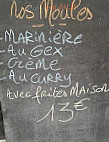 Les Melezes menu