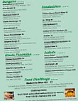 The Green Gold Diner menu