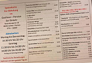 Gasthaus Pension Zur Einkehr menu