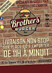 Brother's Burger menu