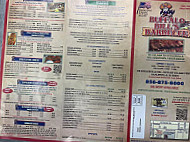 Buffalo Bills Barbecue menu