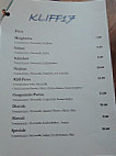 Kliff 17 Restaurant Bar menu