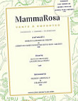 Mammarosa menu