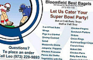 Bloomfield Best Bagel menu