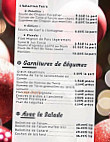 A la Cocotte menu