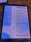 Obal's Inn menu