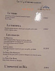 Béa Rég'halle menu