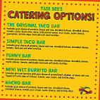 Taco Bob's menu