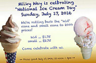 Milky Way Ice Cream Mini Golf menu