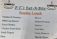 PT's Eat-A-Bite menu