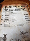 Dodge City Saloon menu