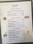 The Cafe menu