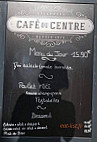 Cafe Du Centre menu