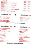 Le Clos Saint Andre menu