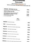 Art Café menu