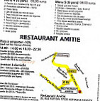 Amitié menu