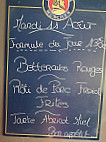 L'ardoise Café menu