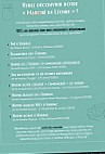 Leonie Bistro Grillades menu