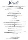 Le Canotier menu