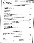 Amore menu