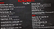 Red Barn Milk menu