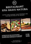 Oasis Natura menu