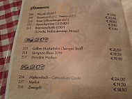 Gasthof Brenner Brau menu